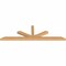 Ekena Millwork Saratoga Smooth Timber Gable Bracket, Western Red Cedar, 84"W x 24"H x 3 1/2"D x 3 1/2"F, 7/12 Pitch GBW084X24X0404SAR00SWR - alternate 5